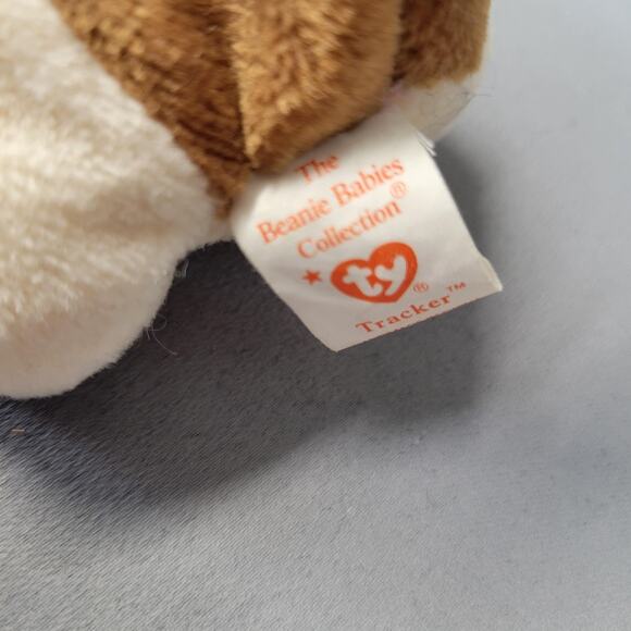 Vintage Ty Beanie Baby Tracker Basset Hound Dog 1997 Plush Toy Tags 90s Gift - Picture 14 of 16